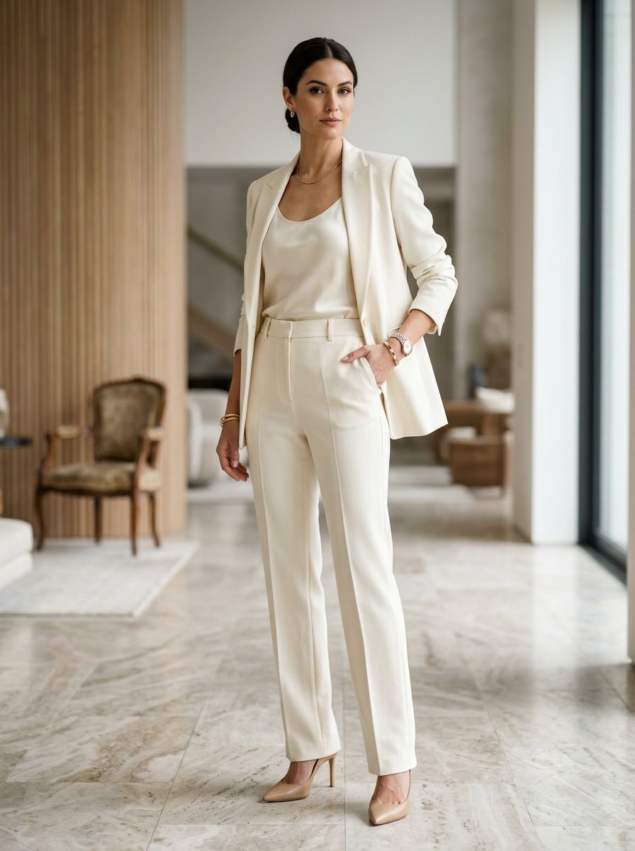 Iris Straight Crepe Pants