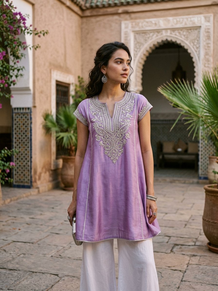 Kiara Georgette Short Kurti