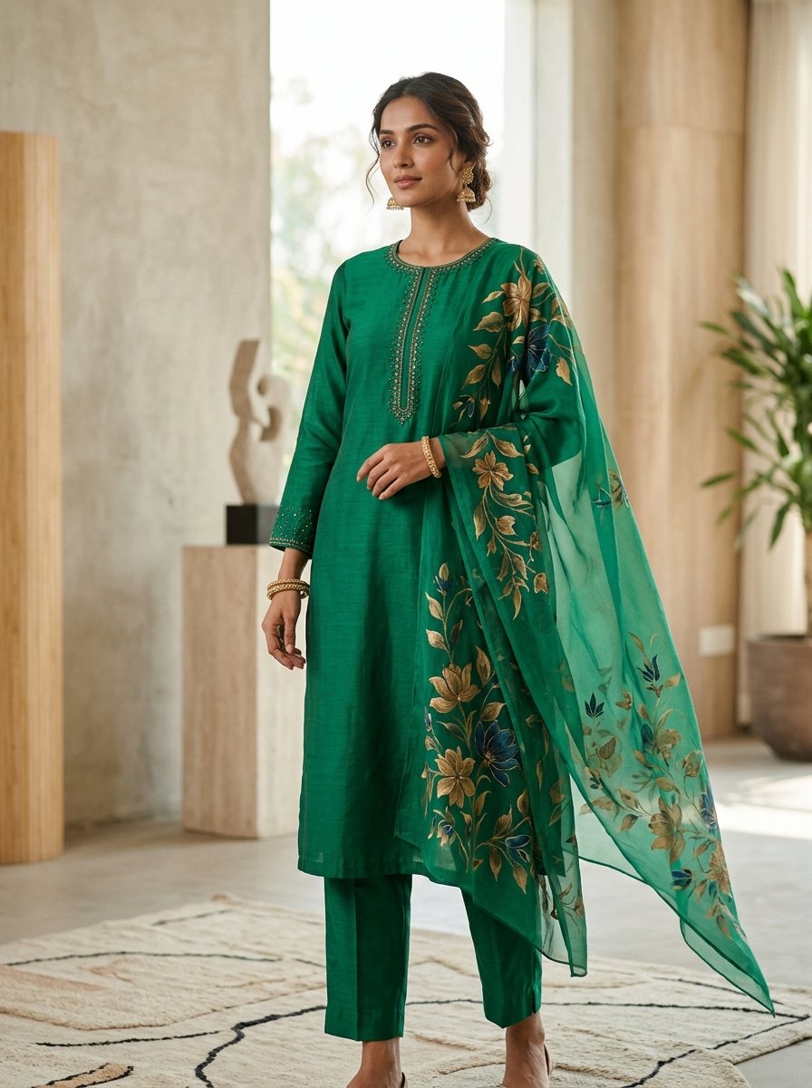 Meera Silk 3-Piece Suit